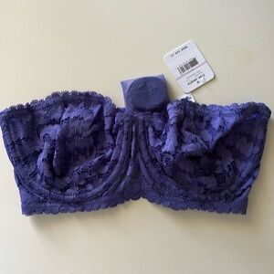 NWT Free People Intimately underwire Bra love letters sz 34D